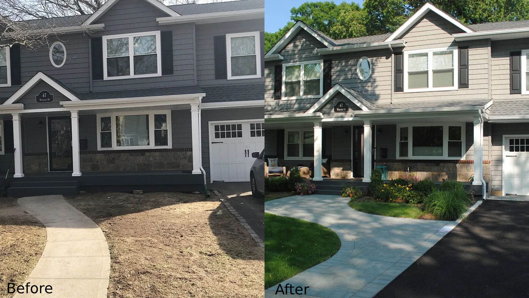 Dashboard showing AI processing before and after photos with automatic text generation and
formatting